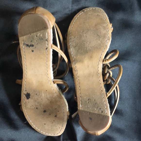 Max Studio Strappy Leather Sandals - Picture 5 of 7